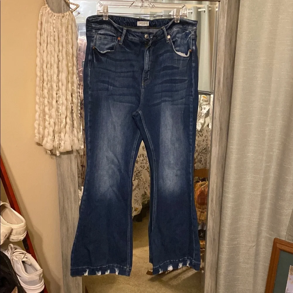 Artemis Design Co. Blue Flare Jeans - Picture 1 of 4